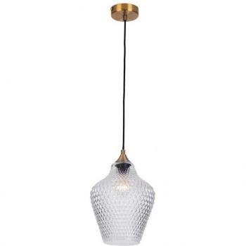 Larissa Lighting Piraeus Dome Ceiling Pendant Light 1x E27 Clear Class