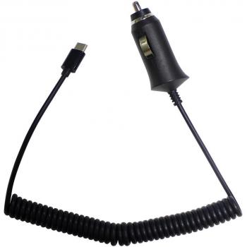 Cargador de Coche MyWay Tipo C 2.1A, Cable Rizado 1.5m