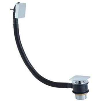 Bristan - w BATH04 C quadrato rifiuti bagno clicker con troppopieno c, cromato