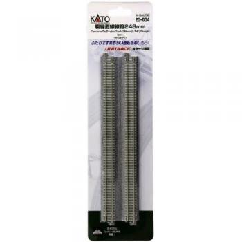 7078019 N Kato Unitrack Dual track, Straight 248 mm 2 pc(s)