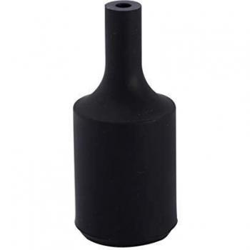 Suporte de Lâmpada Silicone E27 Preto