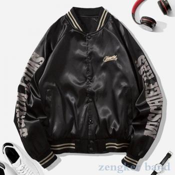 Casual Black Bomber Jacket for Men - Oversized Fit, 10XL to 11XL
