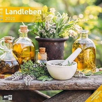 Landleben 2021, Wandkalender / Broschürenkalender im Hochformat