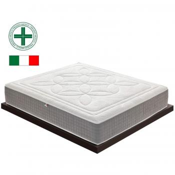 Materasso a Molle indipendenti insacchettate Alto 29 cm con 7 cm di Memory a 9 Zone differenziate - Ergonomico - Antibatterico - Elastico e indeformabile