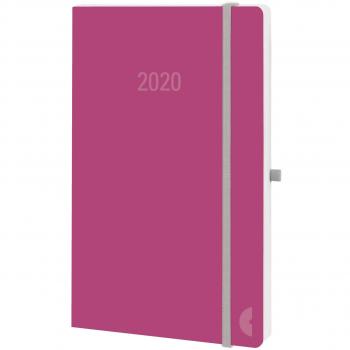 Chronoplan 50990 Buchkalender 2020, ca. A6 Softcover, rot