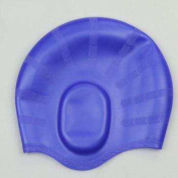 Gorra de natación impermeable con tela de poliuretano y protección elástica para orejas