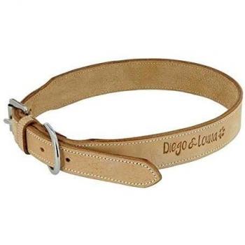 Collar canino de cuero auténtico Diego & Louna