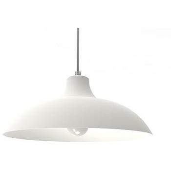 Parigina Lámpara Pendiente Lumicom 1x E27, 42W Máximo, Metal Blanco Mate, Diámetro 30 cm