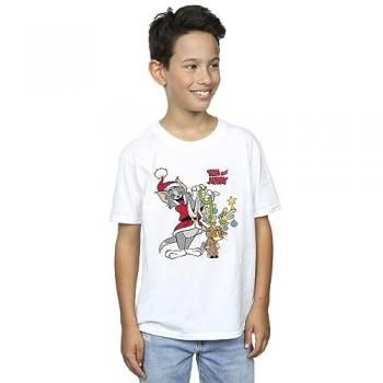Tom & Jerry Kerstrendier T‑shirt voor jongens, Li‑Cense versie