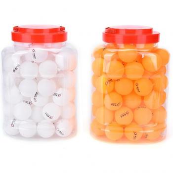 Tennis de Table Balles 3 Étoiles – 60 pcs – 40 mm, 2,9 g – Jaune/Blanc