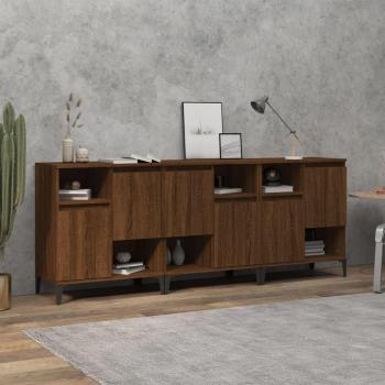 Ensemble de Buffets en Bois d'Ingénierie 3 pièces