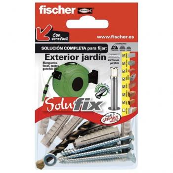 Kit fijación exterior jardín 502680 solufix fischer