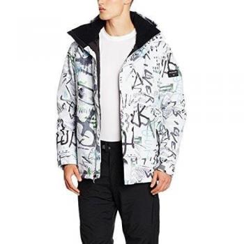 Quiksilver Mission Printed - Chaqueta térmica de nieve para hombre, color multicolor