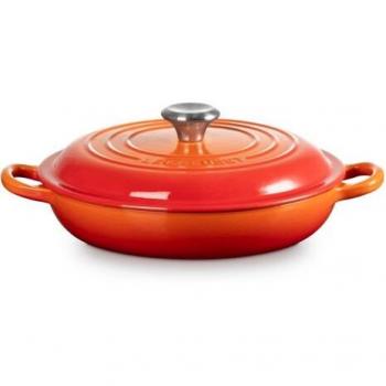 Le Creuset 22cm Volcanic Signature Shallow Casserole – 1.47 L