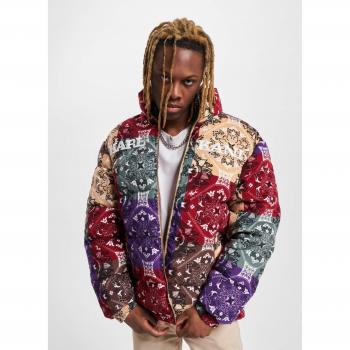 Chaquetón Pana Karl Kani Puffer Dark Red Multicolor