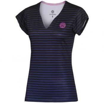 BIDI BADU Bella Tech V de té con cuello – Black/Darkblue