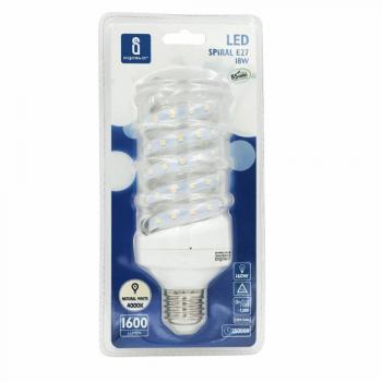 Lampadina LED E27 18W luce naturale 4000K