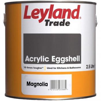 Leyland Trade 264370 Acrylic Eggshell, Magnolia, 2.5L