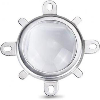 Ensemble abat-jour en verre optique LED 44mm avec lentille 60/120 degrés + réflecteur 50mm + support COB