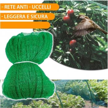 Filet Vert Anti-oiseaux pour Légumes 4x6m