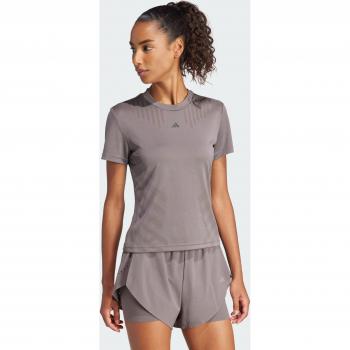 Camiseta de entrenamiento Adidas Hr High Intensity Airch de manga corta en color gris (M) para mujer