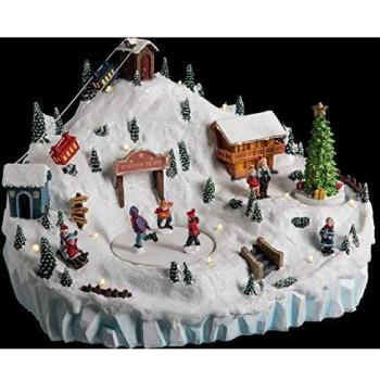 Décoration de Noël - Station de ski éclairée