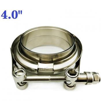 Serrage V-Band auto-alignant 1,5-6,0 avec flasques mâle/femelle et rainure de soudage