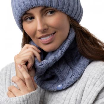 Women's Heat Holders 3.5 Tog Neck Warmer - Dusky Blue - One Size