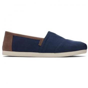 Zapatillas de Lona Masculina Toms Classic Azul