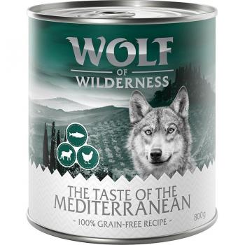 Wolf of Wilderness El Sabor de 6 x 800 g - El Sabor del Mediterráneo