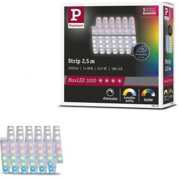 MaxLED 1000 RGBW LED Strip Light 2.5m, IP44 Waterproof, Warm White and Color Changing