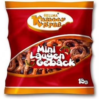 Hellma Mini Laugengebäck 70 Portionen – 1,05 kg Knabberspaß (2er Pack)