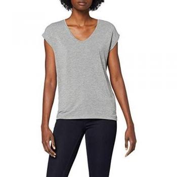 Pieces - Top de mujer básico manga corta cuello pico