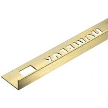 Homelux 8mm Boutique Tile Trim Light Brushed Gold - 2.5m