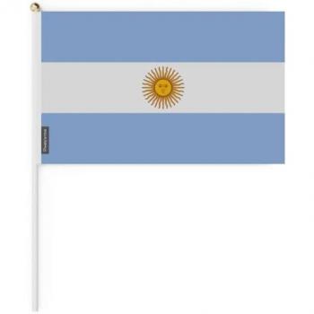 Argentine Mini Flag Bundle – 14cm x 21cm, Weather‑Proof Polyester, 100 Flags