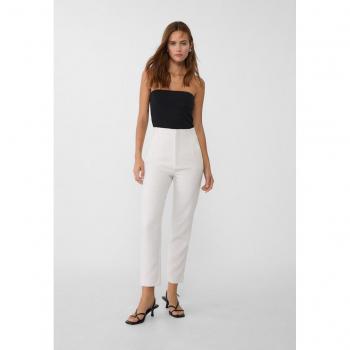 Pantalone Stradivarius Elegante Pince Ecru 40