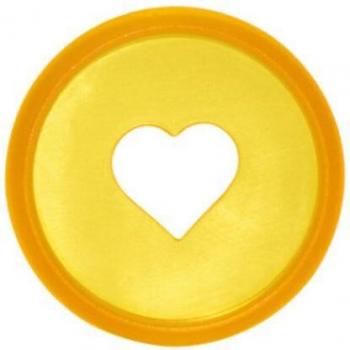 100pcs 28mm Heart Mushroom Plastic Loose-leaf Binding Rings