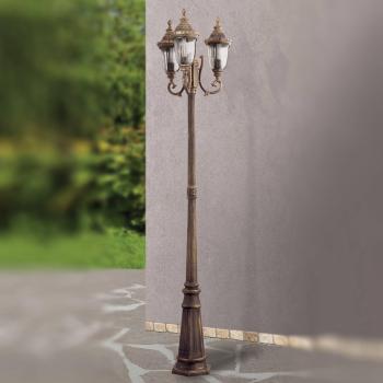 Farola Trifásica Paula de 3 Luces por ORION - Potencia 120W cada luz, IP65 Resistente a la Intemperie