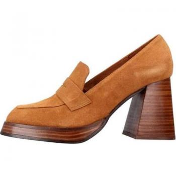 Zapatos Mocasín de Ante con Tacón 7 cm - Ángel Alarcón
