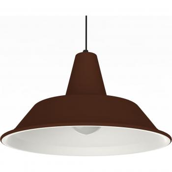 Suspension Lumicom Métallique Marron et Blanc
