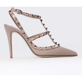 Valentino Rockstud Pink Leather Pumps 38