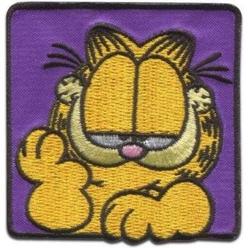 Garfield en Tela: Parche de Risa 6cm