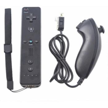 Telecomando Wiimote + Nunchuck per Nintendo Wii e Wii U - Nero