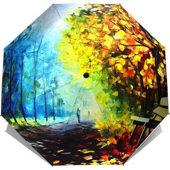 LIKE RAIN Abstract Art Umbrella