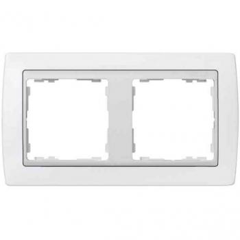 Support 2 modules blanc Simon 82