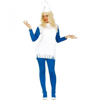 Costume Puffetta Pon Pon donna con accessori