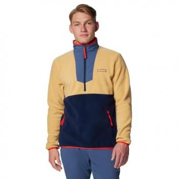 Forro Polar Columbia Sequoia Grove Half Zip Fleece Amarillo Azul - M