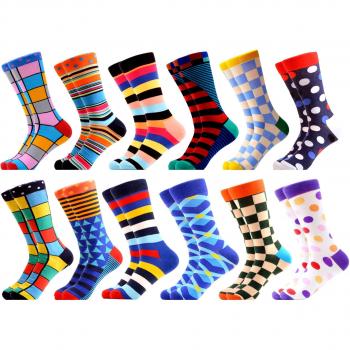 Calcetines de Hombre Sanzetti - 12 pares, Estilo Casual, Algodón Peinado