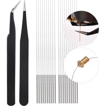 Foret pliable pour nettoyage de buse d'imprimante 3D
