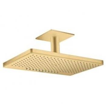 Ducha Alta Axor 460/300 de Hansgrohe con 2 Jets y Conexión al Techo, Oro Pulido
